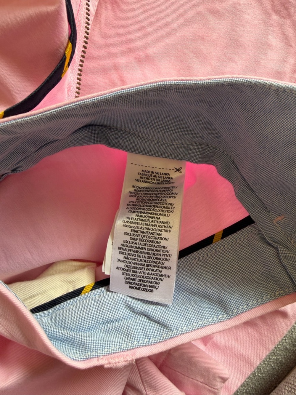 Polo Ralph Lauren Mens Classic Fit Stretch pink chino Shorts 38 - Picture 5 of 12